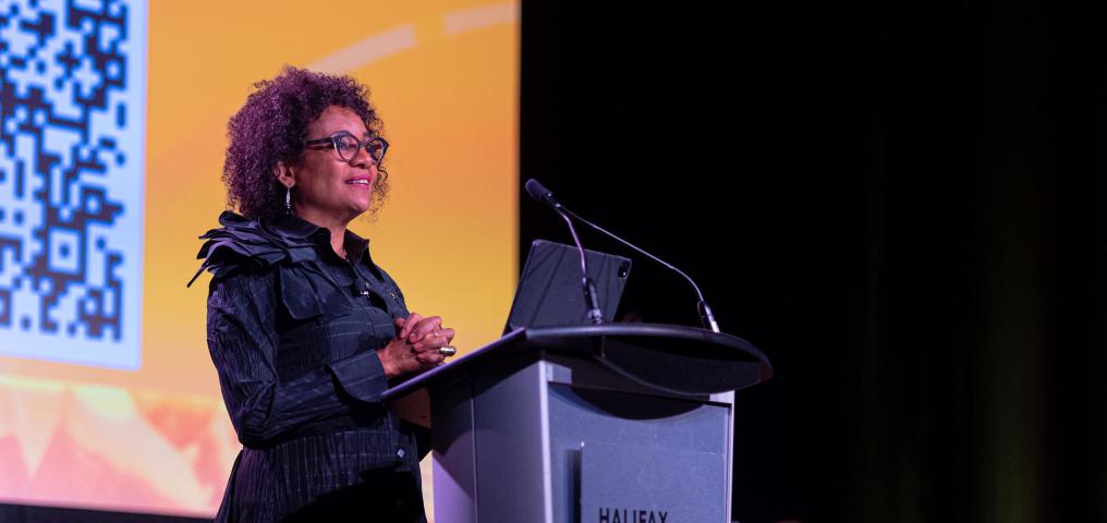 The Right Honourable Michaëlle Jean speaks at Halifax Convention Centre